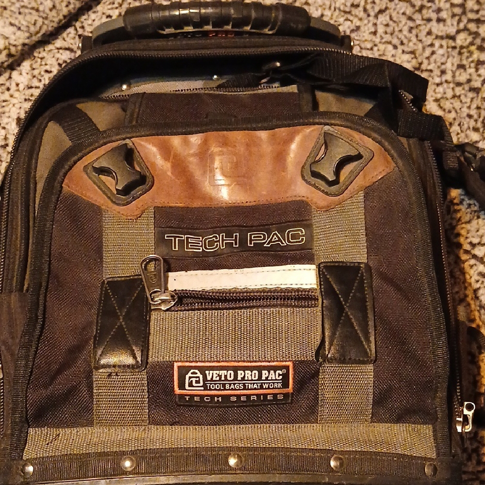 Tech Pac Backpack - Black and Brown - image 1